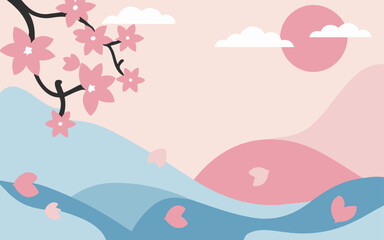 Abstract background poster floral. Good for fashion fabrics, postcards, email header, wallpaper, banner, events, covers, advertising, and more. Valentine's day, women's day, mother's day background.