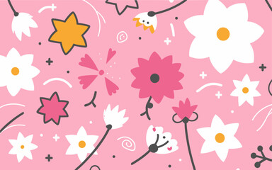 Abstract background poster floral. Good for fashion fabrics, postcards, email header, wallpaper, banner, events, covers, advertising, and more. Valentine's day, women's day, mother's day background.