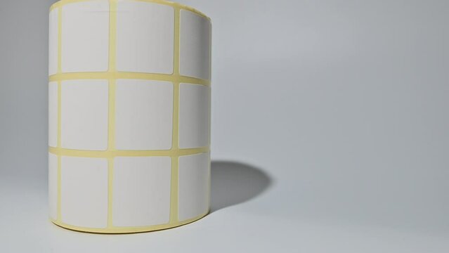 Thermal barcode roll.	Barcode label roll for direct thermal or thermal transfer printing. Blank price label roll.

