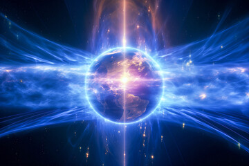 Cosmic energetic rays strikes Earth