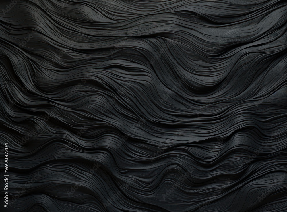 Poster a black background with wavy lines and a black background with a black background and a black backgr