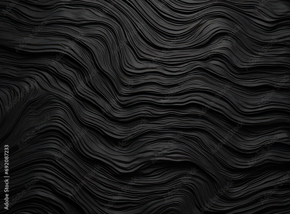 Poster a black background with wavy lines and a black background with wavy lines and a black background wit