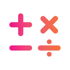 Obraz premium Math operators symbols Vector