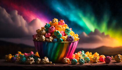 Savor the Rainbow: National Popcorn Day's Multicolored Popcorn Delight