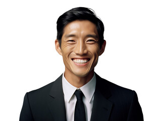Cheerful Asian Businessman Portrait Fashion Shot