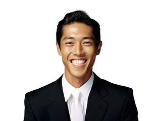 Smiling Asian Businessman Fashion Portrait