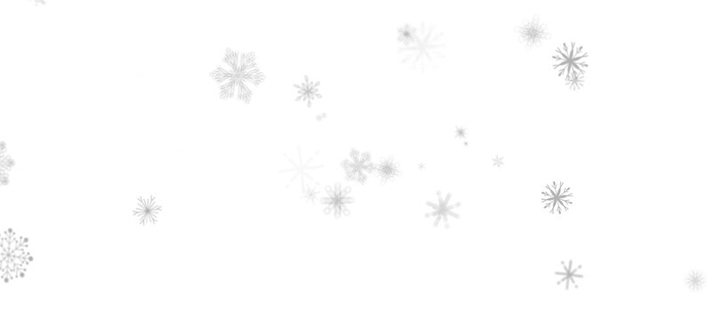Snowflake Bliss: Striking 3D Illustration Showcasing Falling Holiday Snowflakes