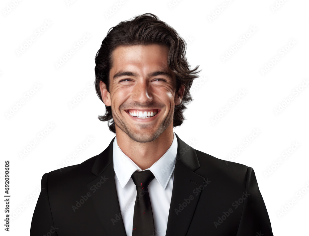 Wall mural smiling businessman in elegant suit