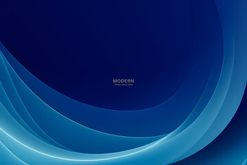 Modern colorful abstract blue background with wave lines. vector illustration design. for presentation background, brochure, card, flyer, brochure, banner, poster.