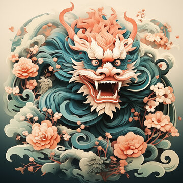 Celestial Dragon Artwork Generative AI