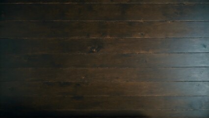 View from the top of an old brown tabletop. Solid background of wooden planks for background and design.