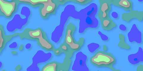Topographic map in contour line light topographic topo contour map and ocean topographic line map with curvy wave isolines vector and Topographic map background concept. Natural printing illustrations