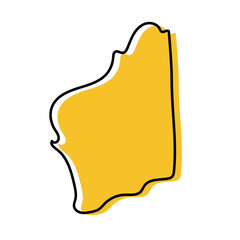 Western Australia WA state of Australia map design. © AmolXNova