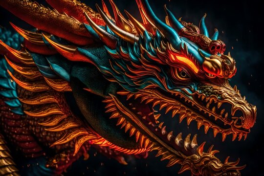 chinese dragon statue