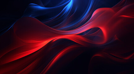 光の背景を持つ抽象的な赤い色のデジタル粒子 ,Abstract red colored digital particles with light background ,Generative AI	 - obrazy, fototapety, plakaty