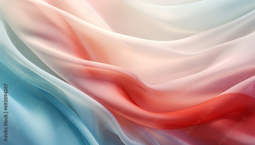 Aufkleber delicate flowing abstract cloth pattern backdrop for product showcase with soft pastel colors