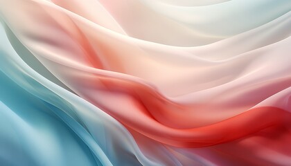 Delicate flowing abstract cloth pattern backdrop for product showcase with soft pastel colors