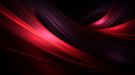 光の背景を持つ抽象的な赤い色のデジタル粒子 ,Abstract red colored digital particles with light background ,Generative AI	 - obrazy, fototapety, plakaty