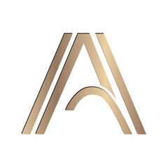 golden letter A