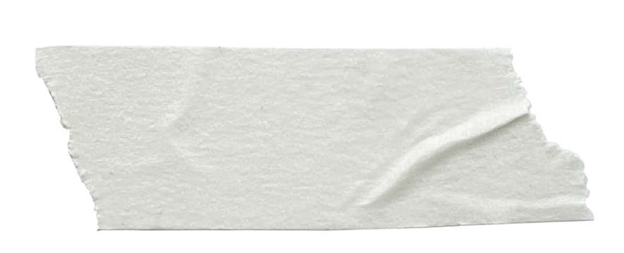 white sticker paper tape washi tape high quality isolated	