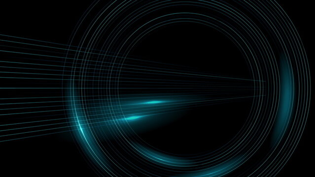 Blue minimal lines abstract futuristic technology background