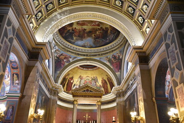Fototapeta premium Coupoles de l'église Notre-Dame-de-Lorette à Paris. France