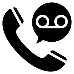 Phone Voice Mail Icon - obrazy, fototapety, plakaty