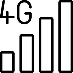 4G Phone Signal Icon