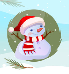 Merry Christmas and Happy New Year vector concept