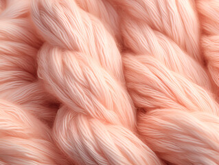 Close-up of soft, plush pink yarn, perfect for crafting and knitting projects. The image is ideal for craft stores, knitting tutorials, DIY blogs, and textile advertisements.
