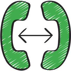 Transfer Phone Call Icon