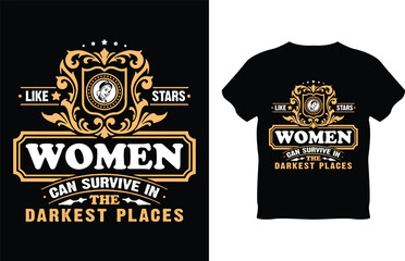 Vector hand drawn lettering women's day t-shirt design  © shohanurgdux