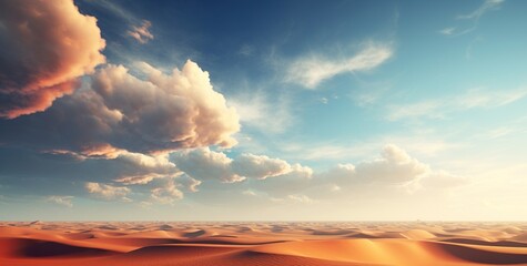 beautiful desert dune hills at dramatic purple sunset - obrazy, fototapety, plakaty