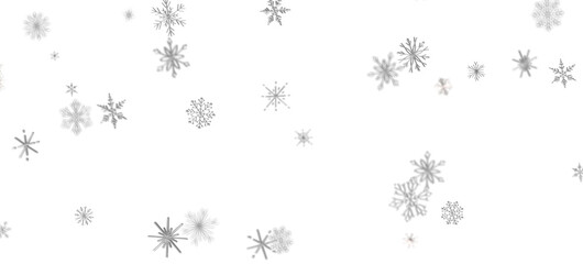 Snowflake Blizzard: Brilliant 3D Illustration Showcasing Descending Holiday Snowflakes