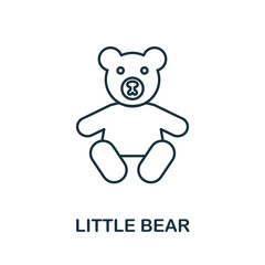 Little Bear icon. Simple element from well sleep collection. Creative Little Bear icon for web design, templates, infographics and more