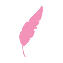 Silhouette of a feather icon Vector