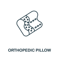Orthopedic Pillow icon. Simple element from well sleep collection. Creative Orthopedic Pillow icon for web design, templates, infographics and more