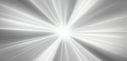 A grey and white abstract modern design background with radial blur.