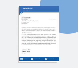 Simple company Latter head Design Template 