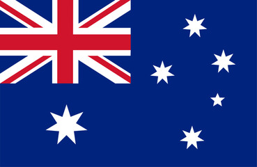 Australia flag. Australian flag. Australia Day. Vector illustration - obrazy, fototapety, plakaty