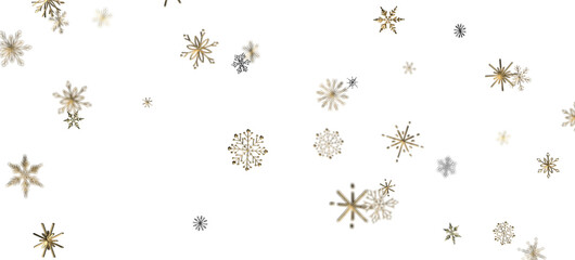 Winter Flurry: Mesmeric 3D Illustration Depicting Descending Festive Snowflakes