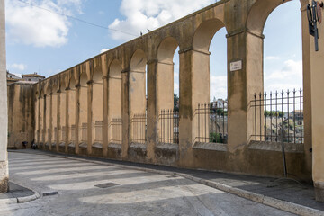 Medicean acqueduct arcade, Pitigliano, Italy