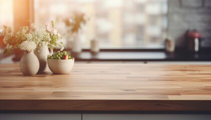 modern wooden counter top by the living room wooden