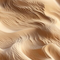 Fototapeta na wymiar serene waves of desert sand in golden light