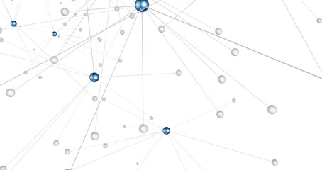 The structure of the network connection of points and lines. Data technology.