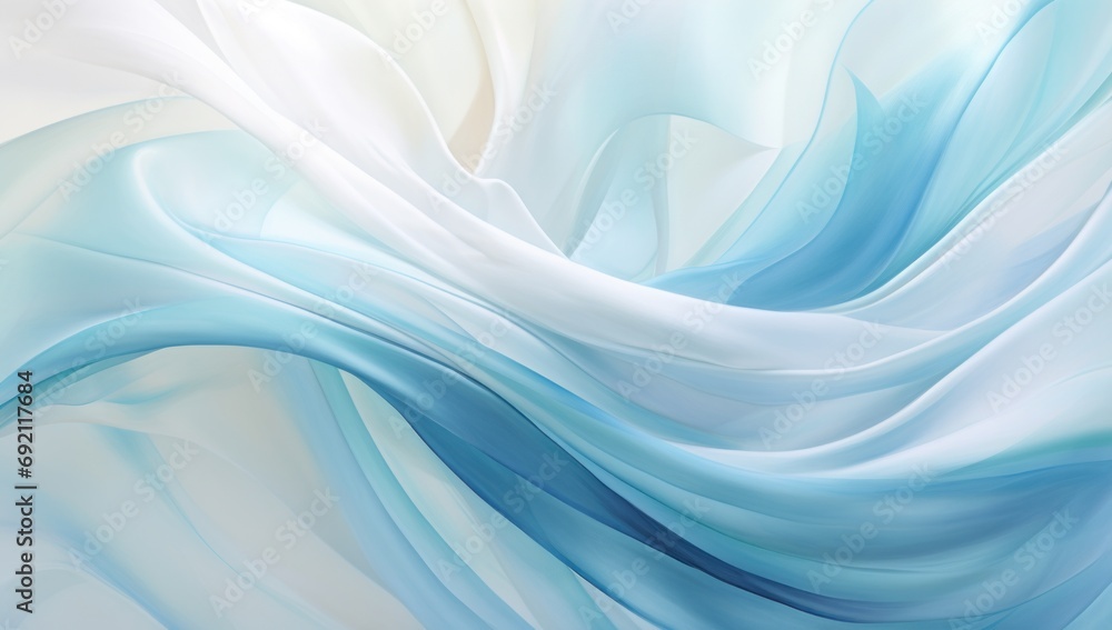 Poster a close up of a blue and white background with a wavy design on the top of the image and bottom half