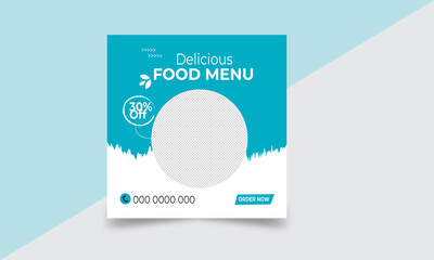 special delicious food social media banner post template Food social media promotion and  banner post design