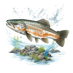 Fototapeta premium fish on a hook