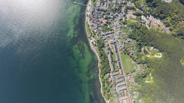 Airplane View of harbor Sassnitz