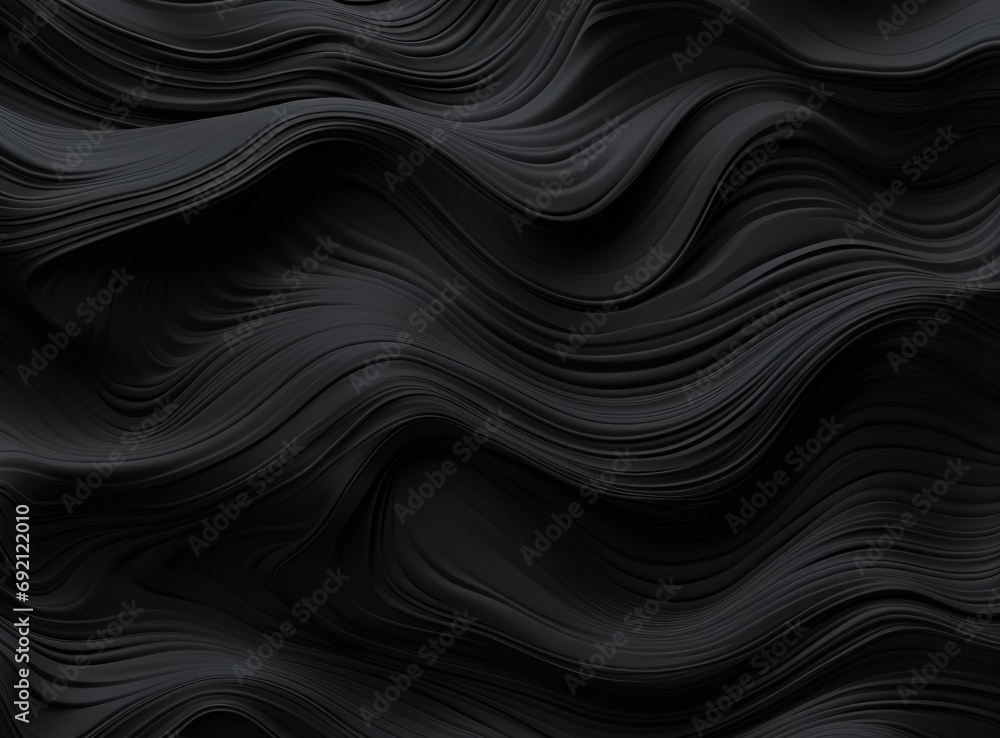 Poster a black background with wavy lines and a black background with wavy lines and a black background wit